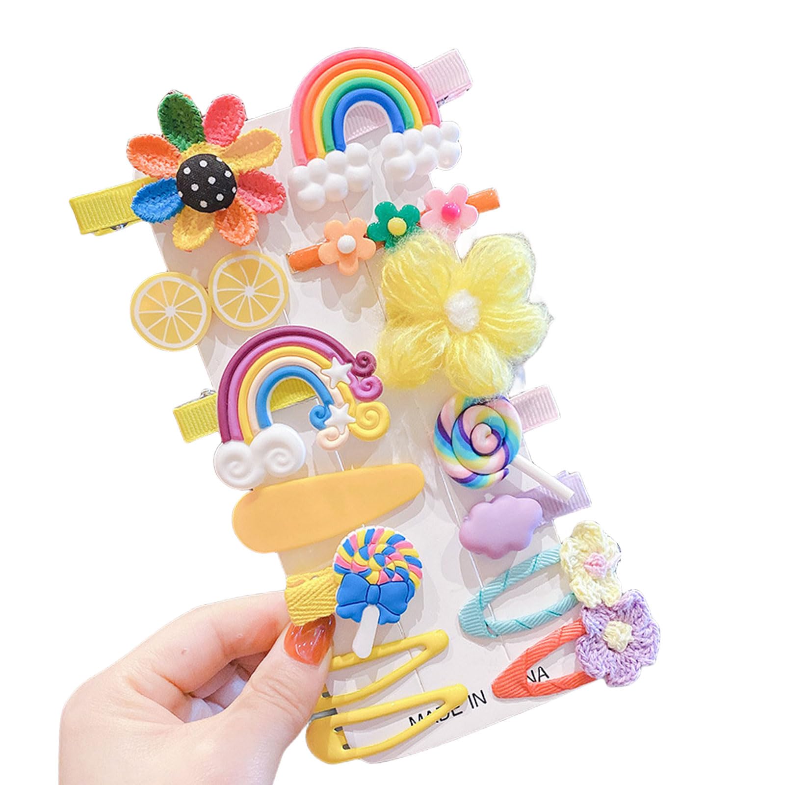 【もくもく雲】ベビーヘアクリップ　キッズヘアクリップ　ヘアピン もくもく雲】ベビーヘアクリップキッズヘアクリップヘアピン